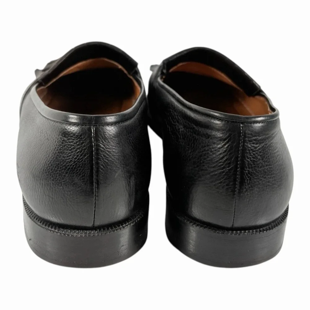 Cole Haan Man 7D Pinch Tassel Loafers DressShoes Black Genuine American Handsewn